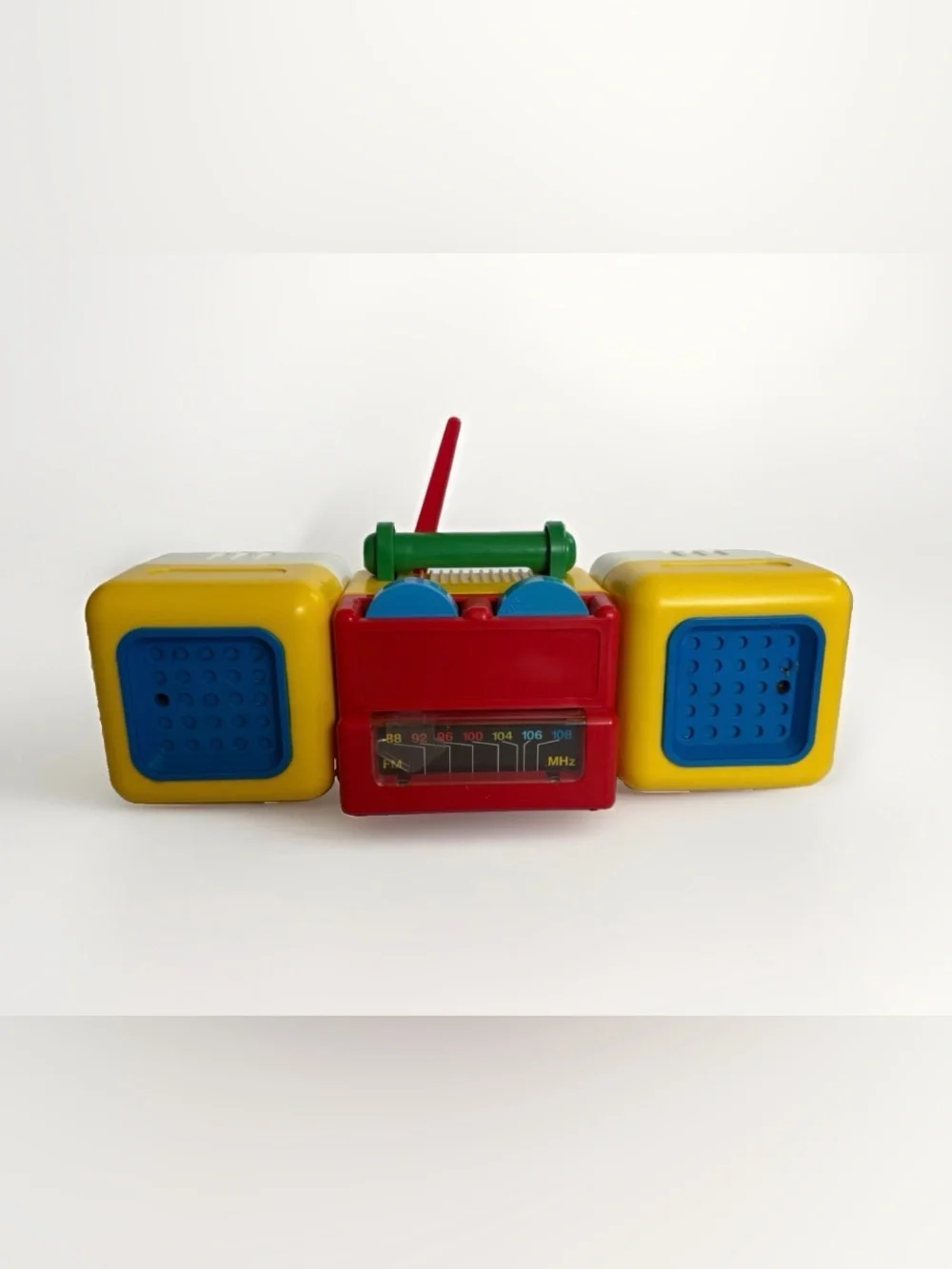 Vintage 1989 Playmates My Li'l Boom Box Musical Radio Toy Original Box Works